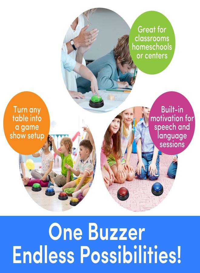 ANABIUP 8 Pack Buzzers for Trivia Games,Classroom Must Haves Answer Buzzers, Family Feud Buzzer with Lights and Sound for Quizzes Party, Game Show Buzzer Buttons for Kids, Adults and Teacher Supplies - Image 4